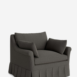 Portola Rolled Arm Pleated Accent Chair