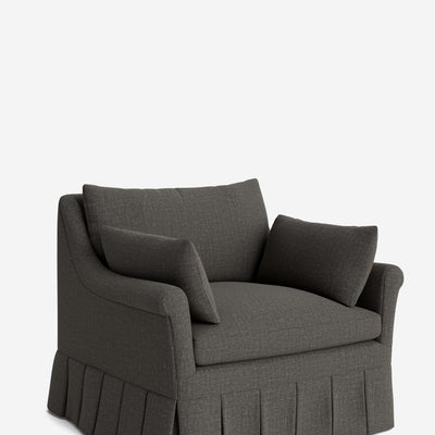 Portola Rolled Arm Pleated Accent Chair