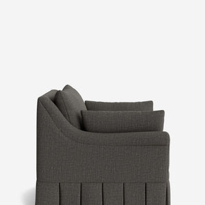 Portola Rolled Arm Pleated Accent Chair