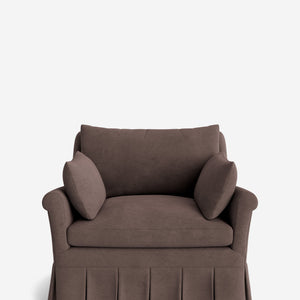 Portola Rolled Arm Pleated Accent Chair