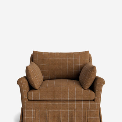 Portola Rolled Arm Pleated Accent Chair