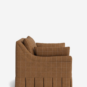 Portola Rolled Arm Pleated Accent Chair