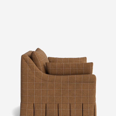 Portola Rolled Arm Pleated Accent Chair