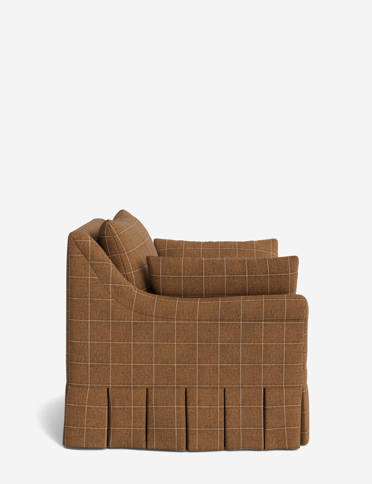 Portola Rolled Arm Pleated Accent Chair