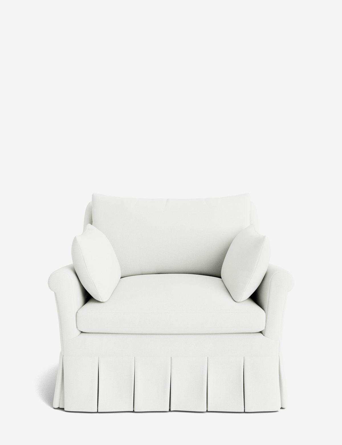 Portola Rolled Arm Pleated Accent Chair