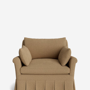 Portola Rolled Arm Pleated Accent Chair