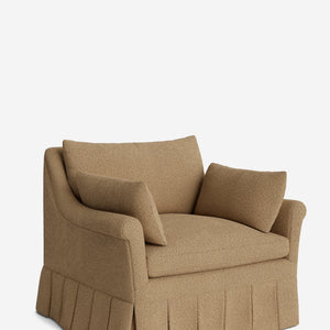 Portola Rolled Arm Pleated Accent Chair