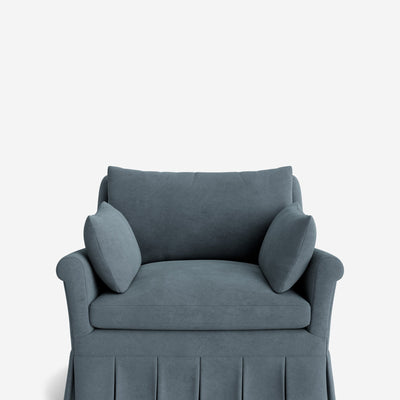 Portola Rolled Arm Pleated Accent Chair