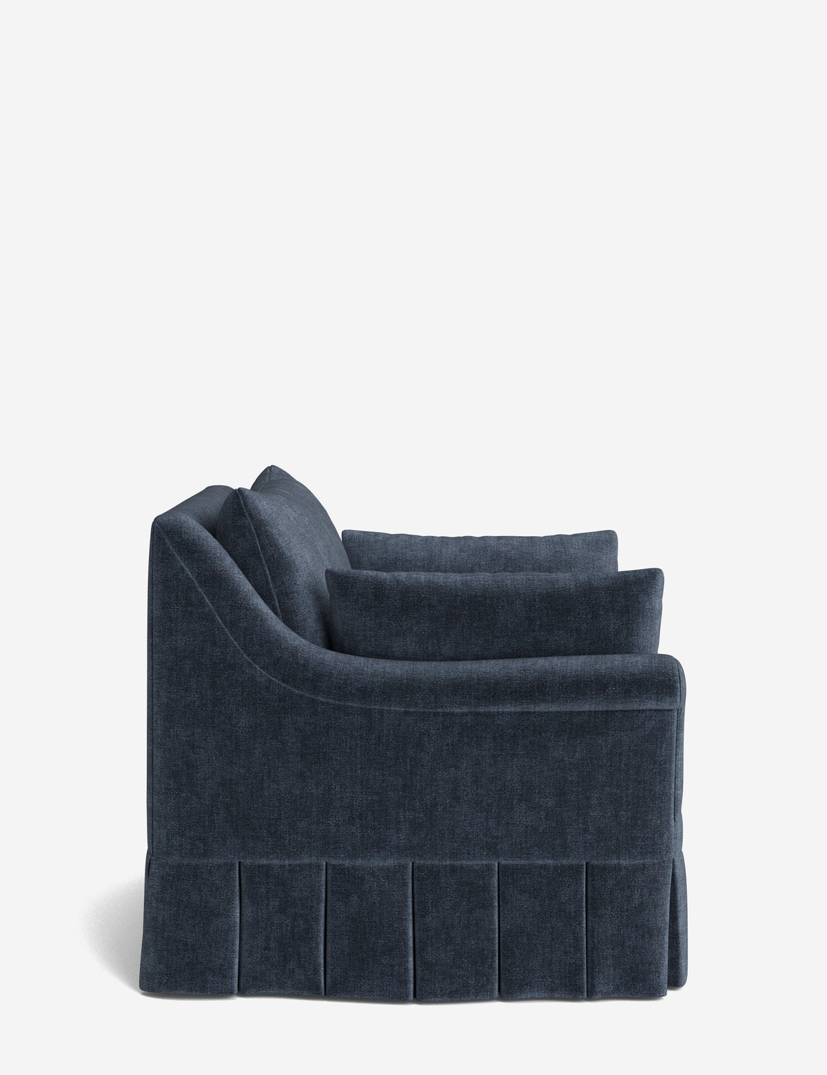 Portola Rolled Arm Pleated Accent Chair