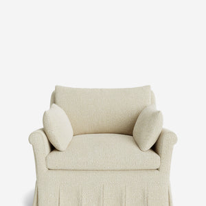 Portola Rolled Arm Pleated Accent Chair