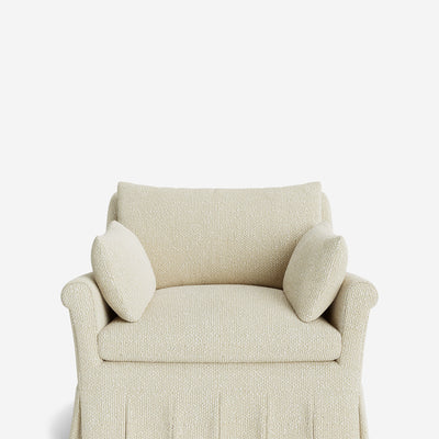 Portola Rolled Arm Pleated Accent Chair