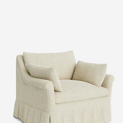 Portola Rolled Arm Pleated Accent Chair