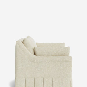 Portola Rolled Arm Pleated Accent Chair