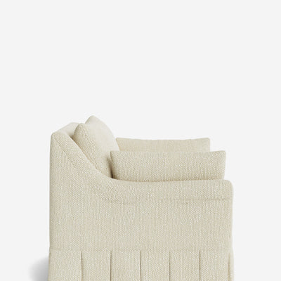 Portola Rolled Arm Pleated Accent Chair