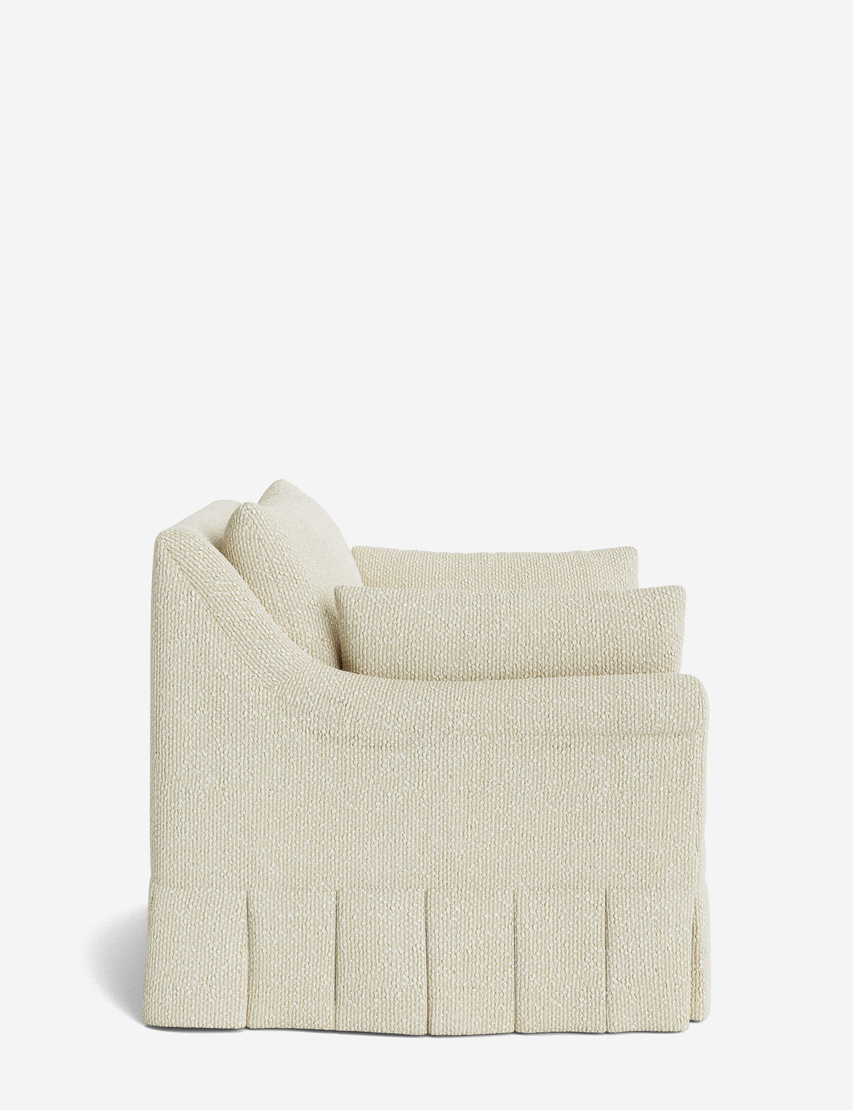 Portola Rolled Arm Pleated Accent Chair