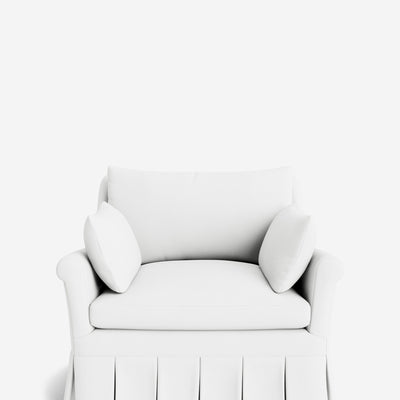 Portola Rolled Arm Pleated Accent Chair