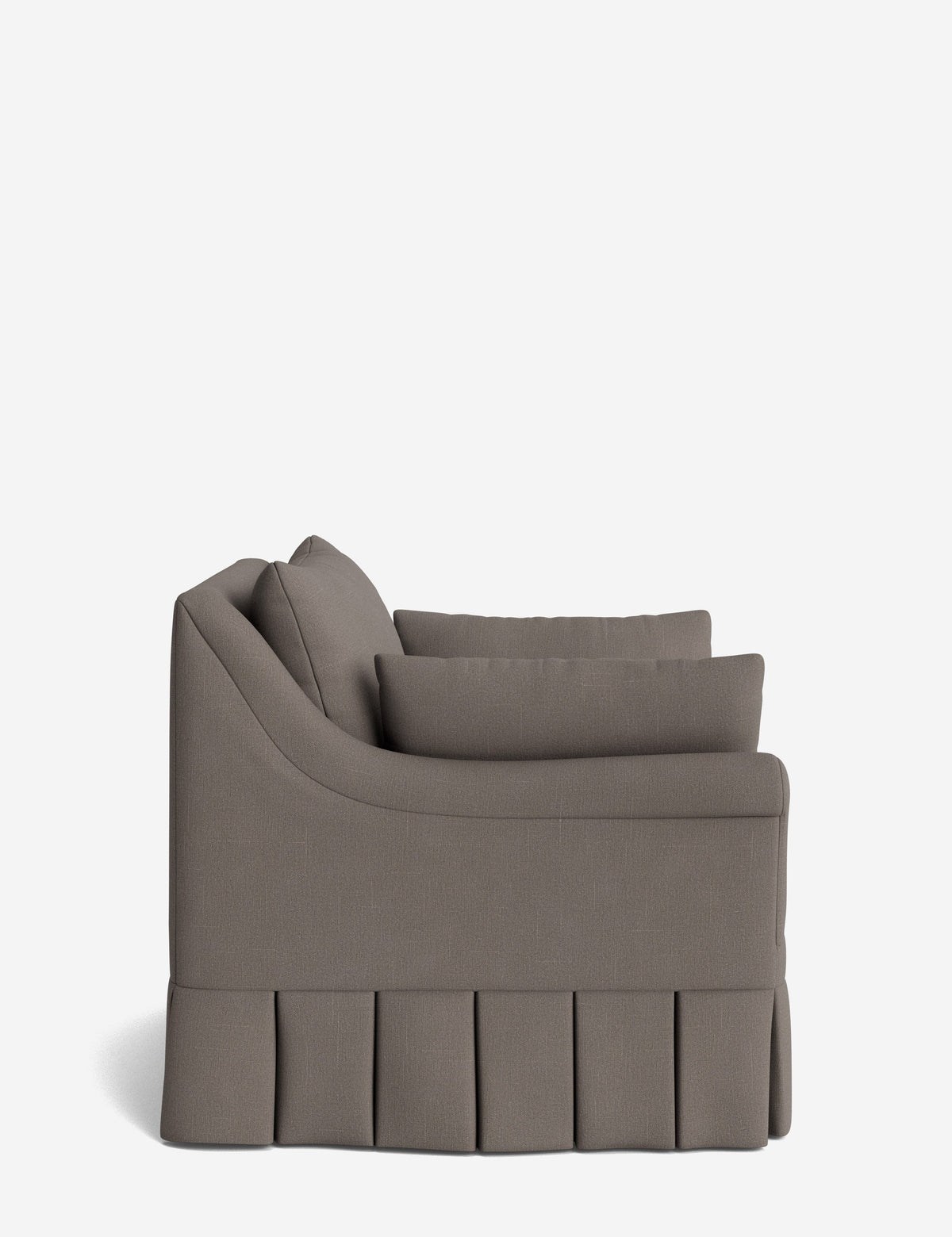 Portola Rolled Arm Pleated Accent Chair