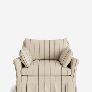 Portola Rolled Arm Pleated Accent Chair
