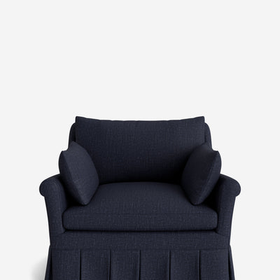 Portola Rolled Arm Pleated Accent Chair