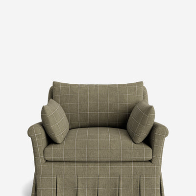 Portola Rolled Arm Pleated Accent Chair
