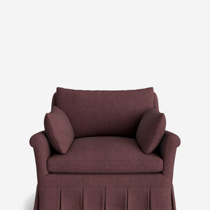 Portola Rolled Arm Pleated Accent Chair