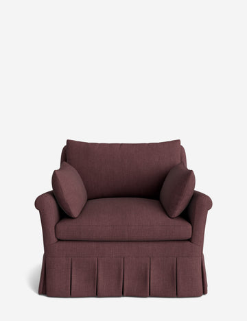 Oxblood Linen Weave