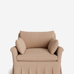 Portola Rolled Arm Pleated Accent Chair