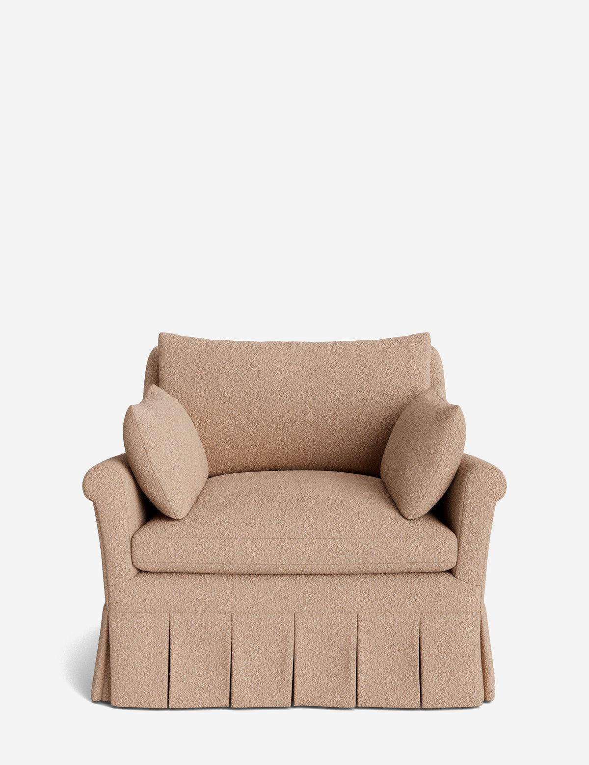 Portola Rolled Arm Pleated Accent Chair