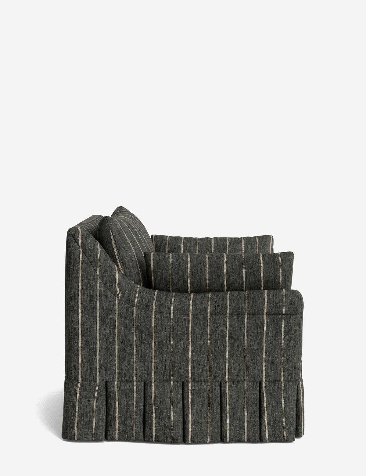 Portola Rolled Arm Pleated Accent Chair