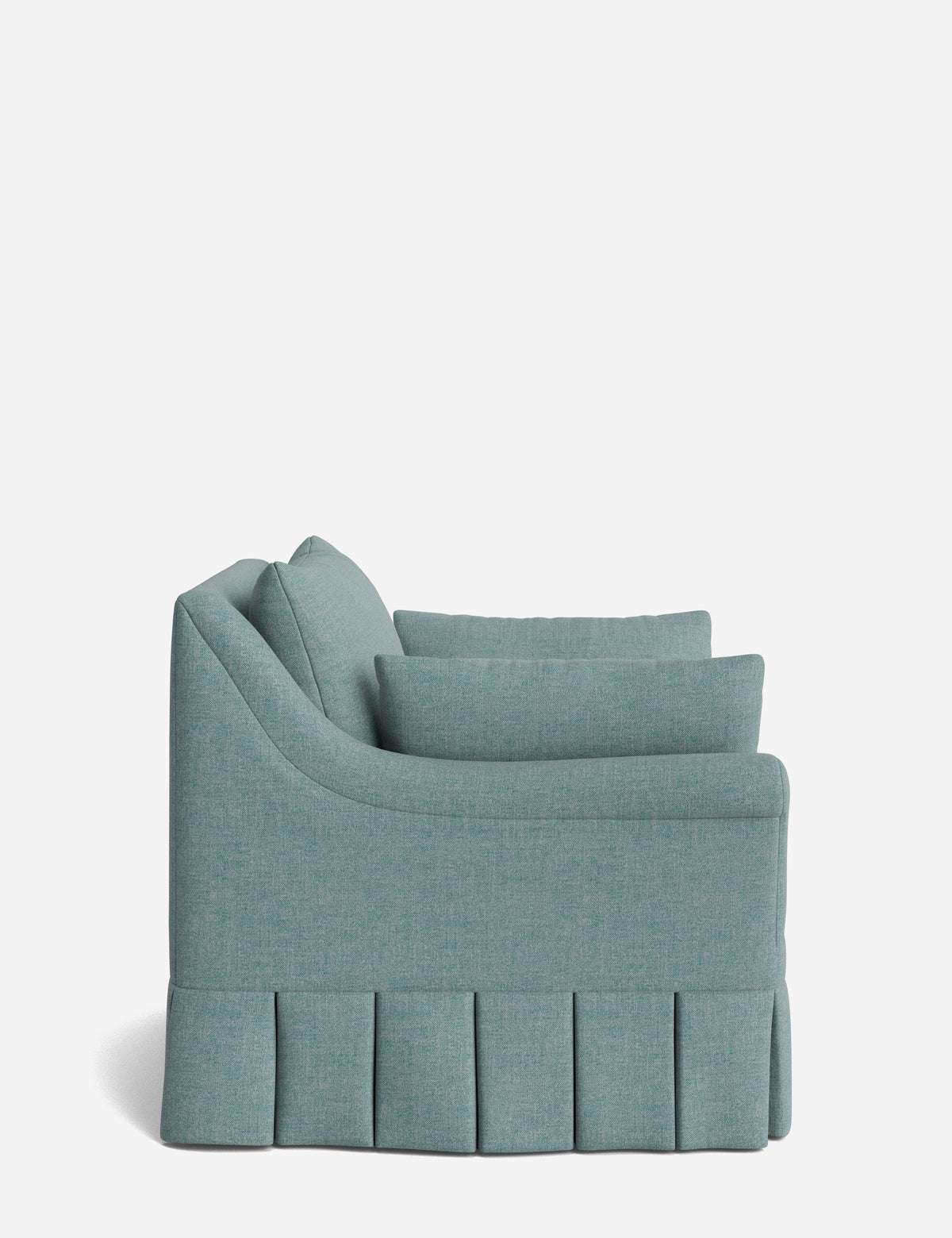 Portola Rolled Arm Pleated Accent Chair