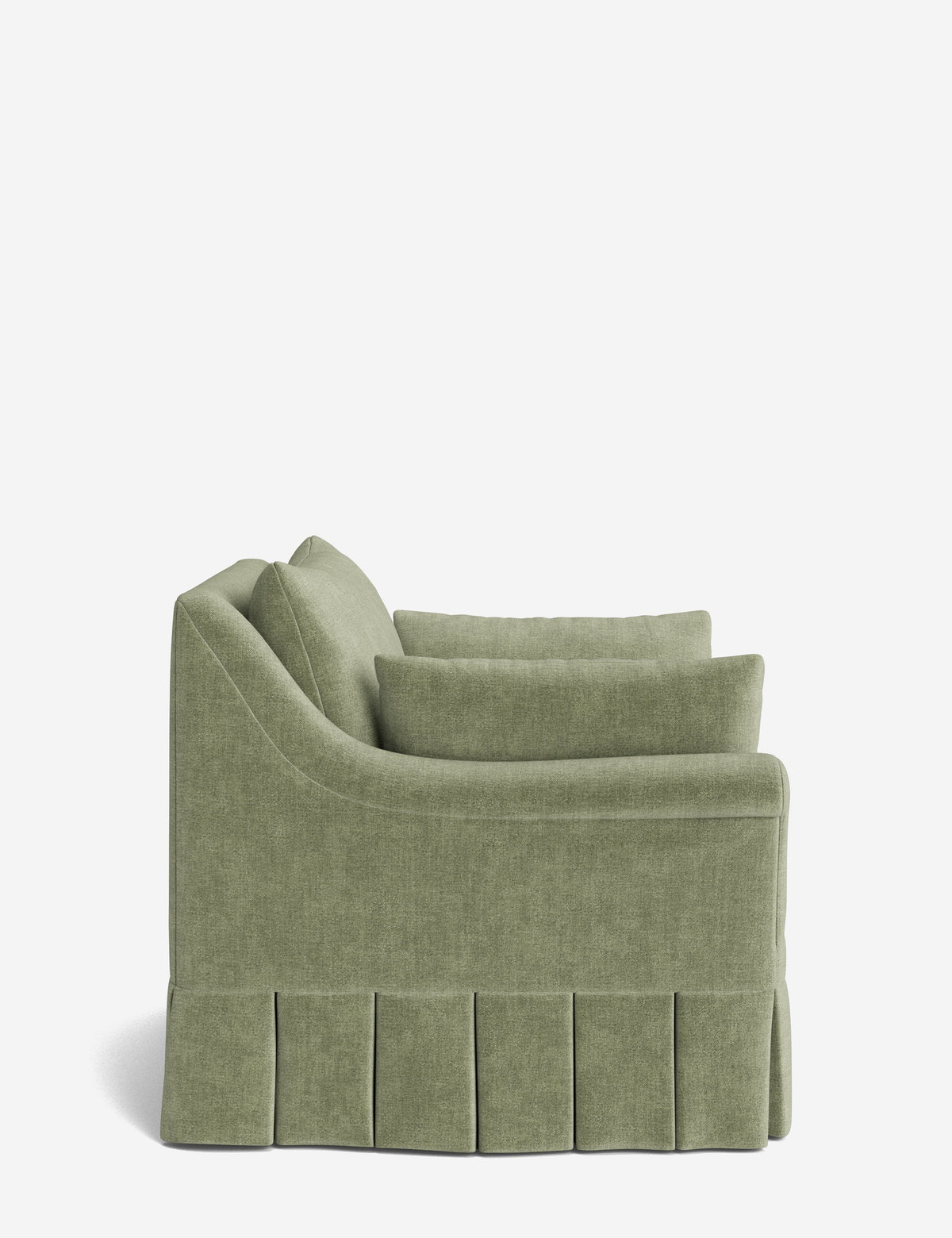Portola Rolled Arm Pleated Accent Chair