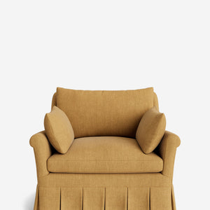 Portola Rolled Arm Pleated Accent Chair