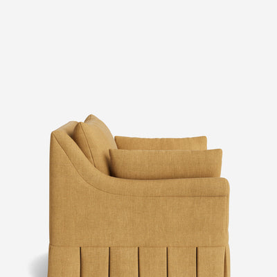 Portola Rolled Arm Pleated Accent Chair
