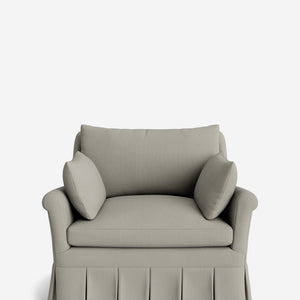 Portola Rolled Arm Pleated Accent Chair