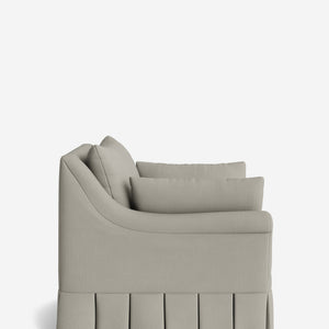Portola Rolled Arm Pleated Accent Chair