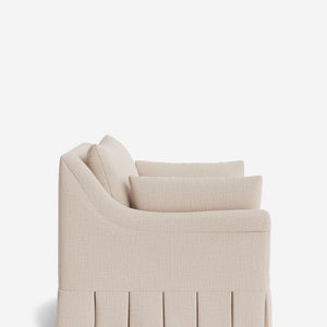 Portola Rolled Arm Pleated Accent Chair