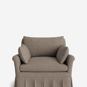 Portola Rolled Arm Pleated Accent Chair