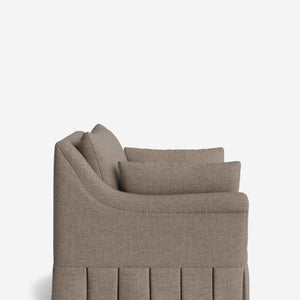 Portola Rolled Arm Pleated Accent Chair