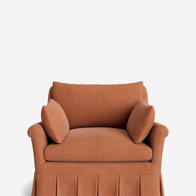 Portola Rolled Arm Pleated Accent Chair