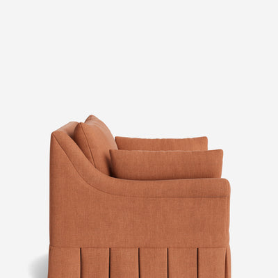 Portola Rolled Arm Pleated Accent Chair