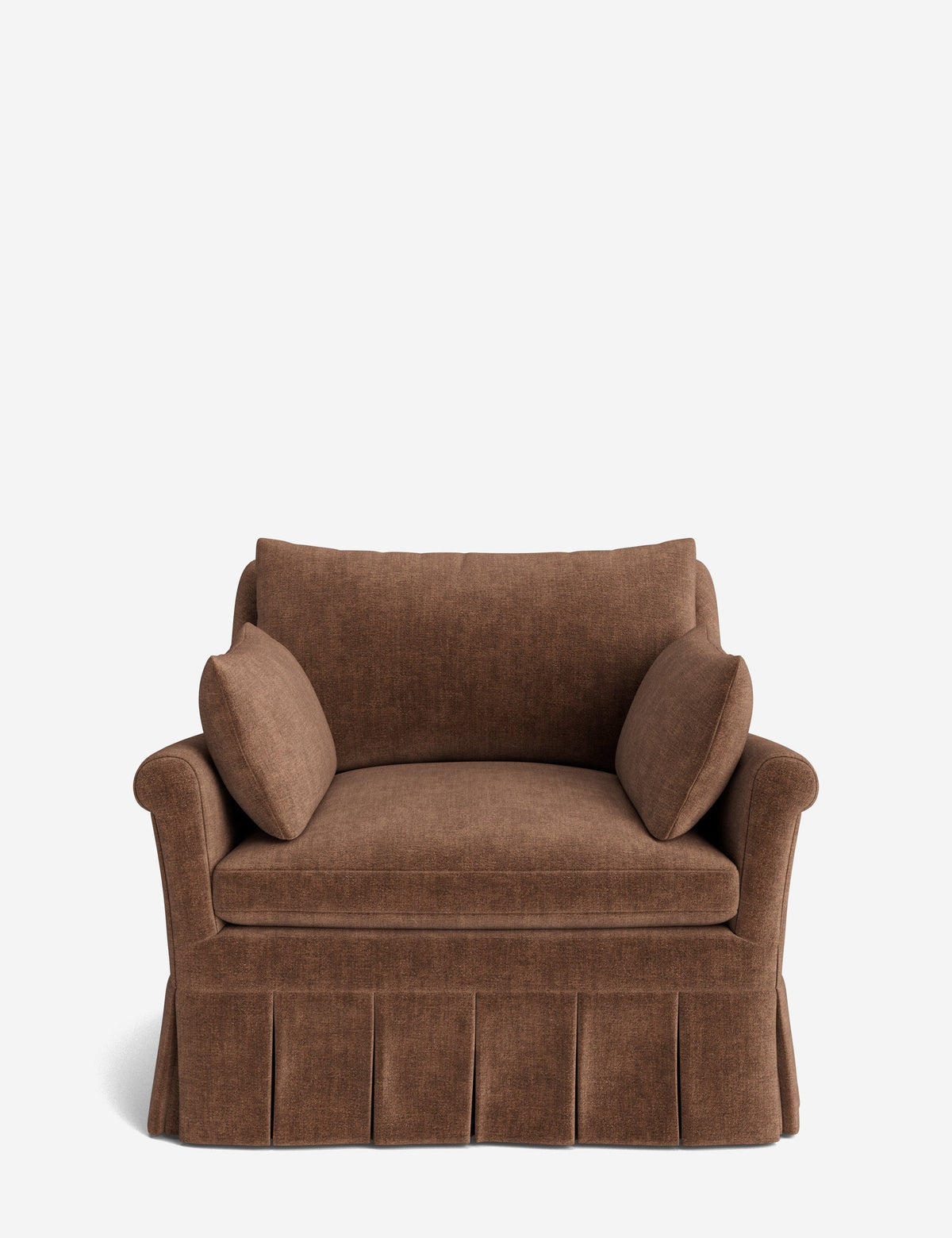 Portola Rolled Arm Pleated Accent Chair