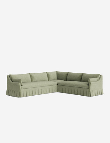 Sage Performance Striated Velvet