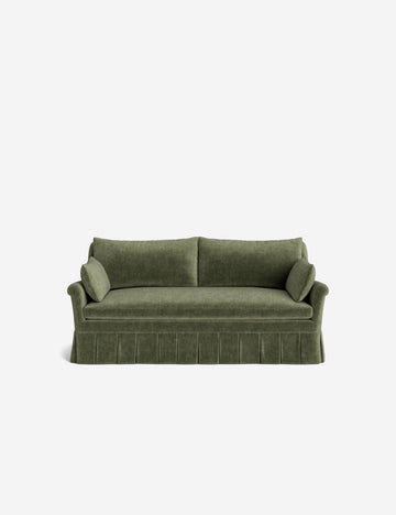 Moss Performance Striated Velvet