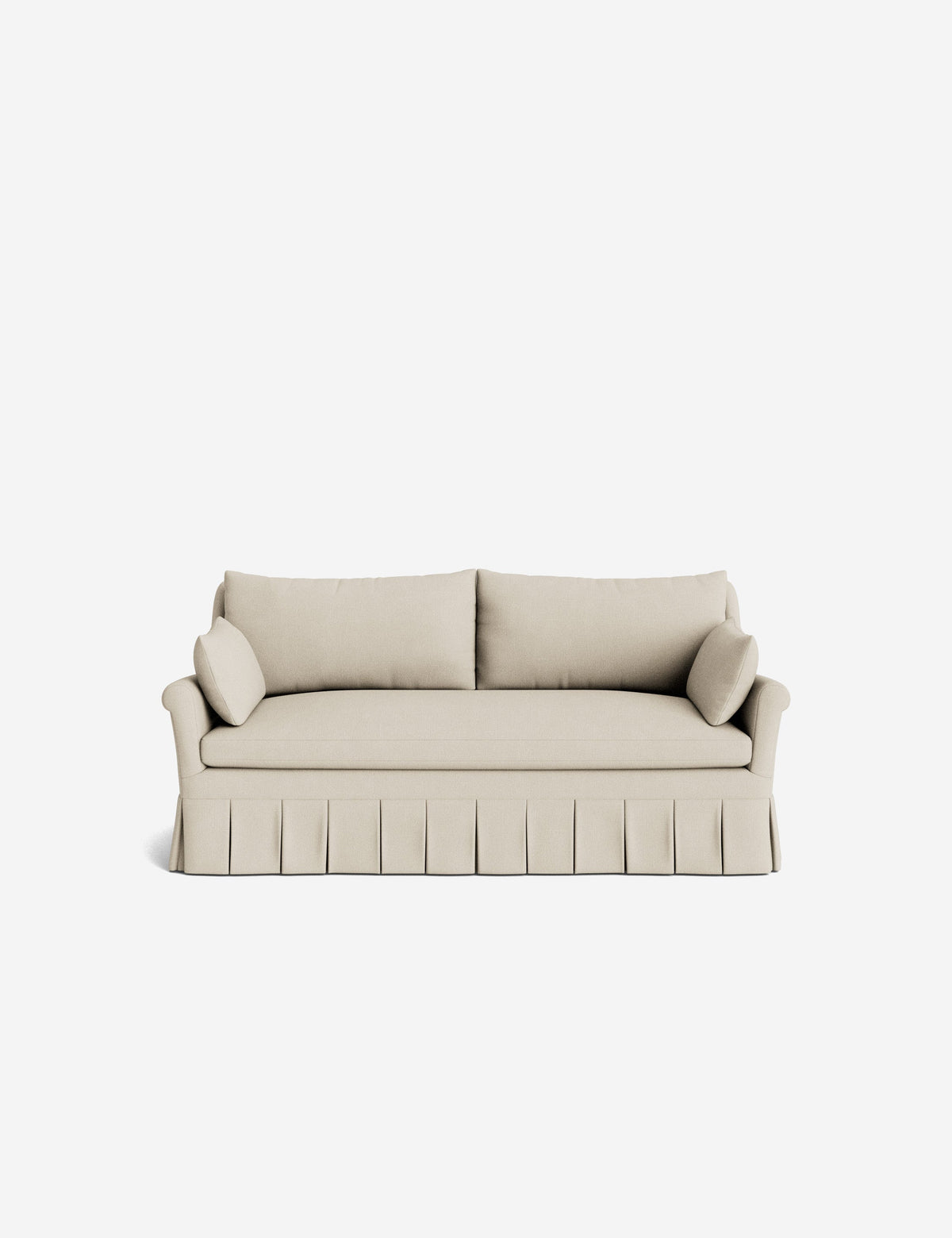 Portola Rolled Arm Pleated Sofa
