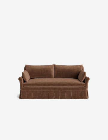 Tobacco Performance Striated Velvet