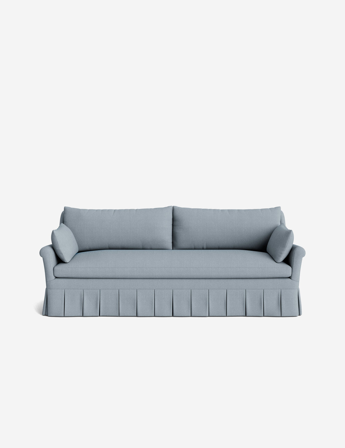 Portola Rolled Arm Pleated Sofa