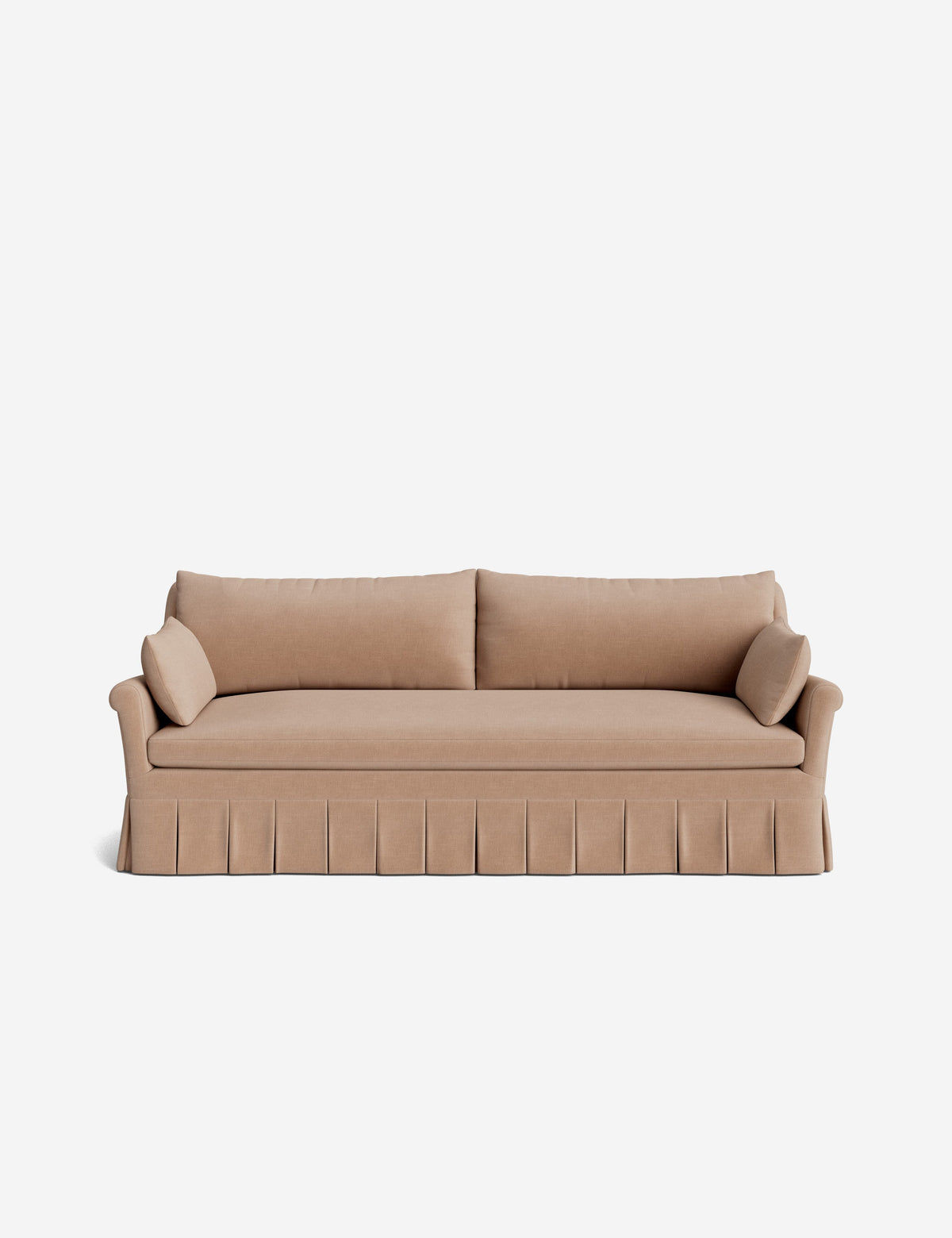 Portola Rolled Arm Pleated Sofa