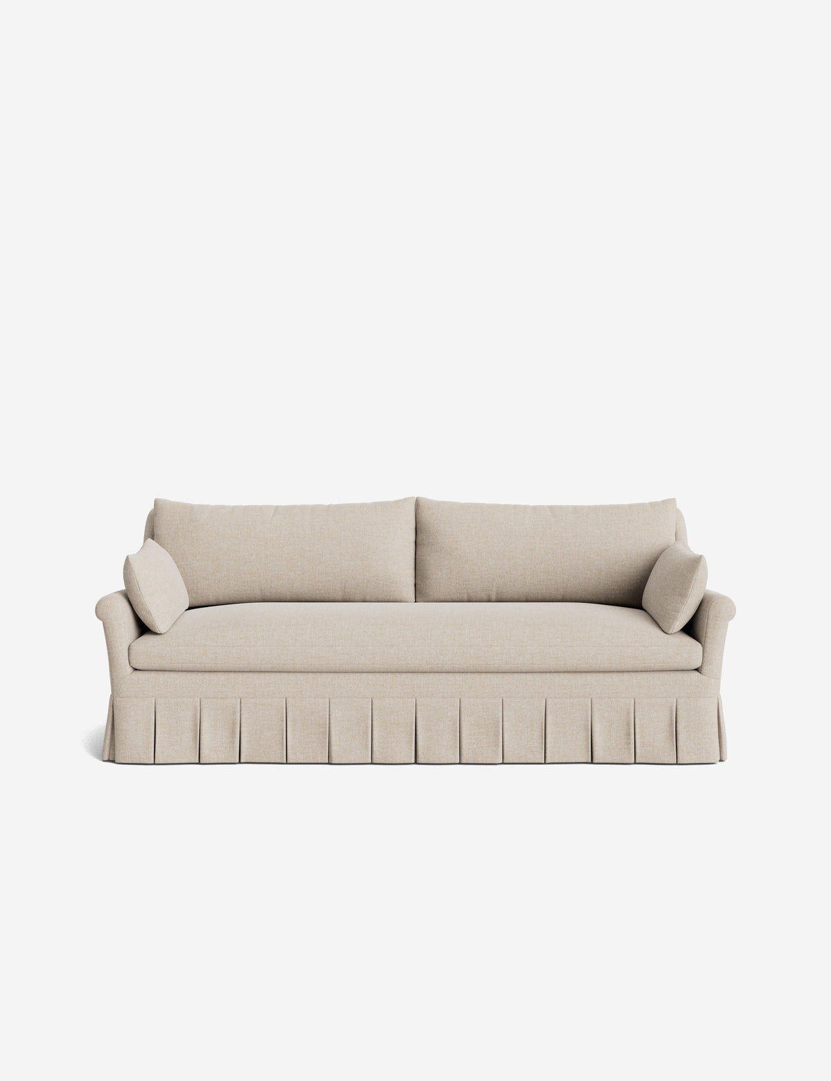 Portola Rolled Arm Pleated Sofa