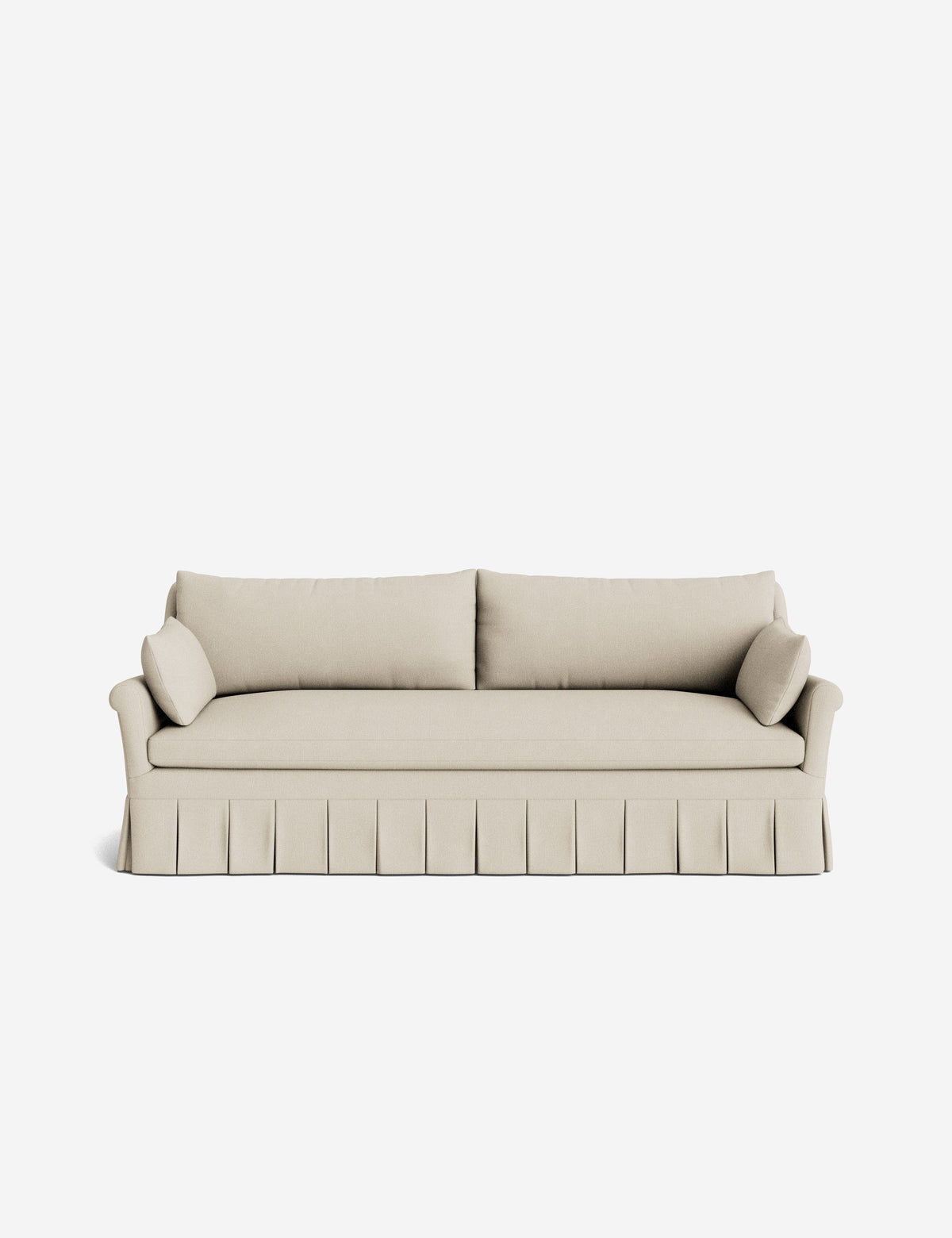 Portola Rolled Arm Pleated Sofa