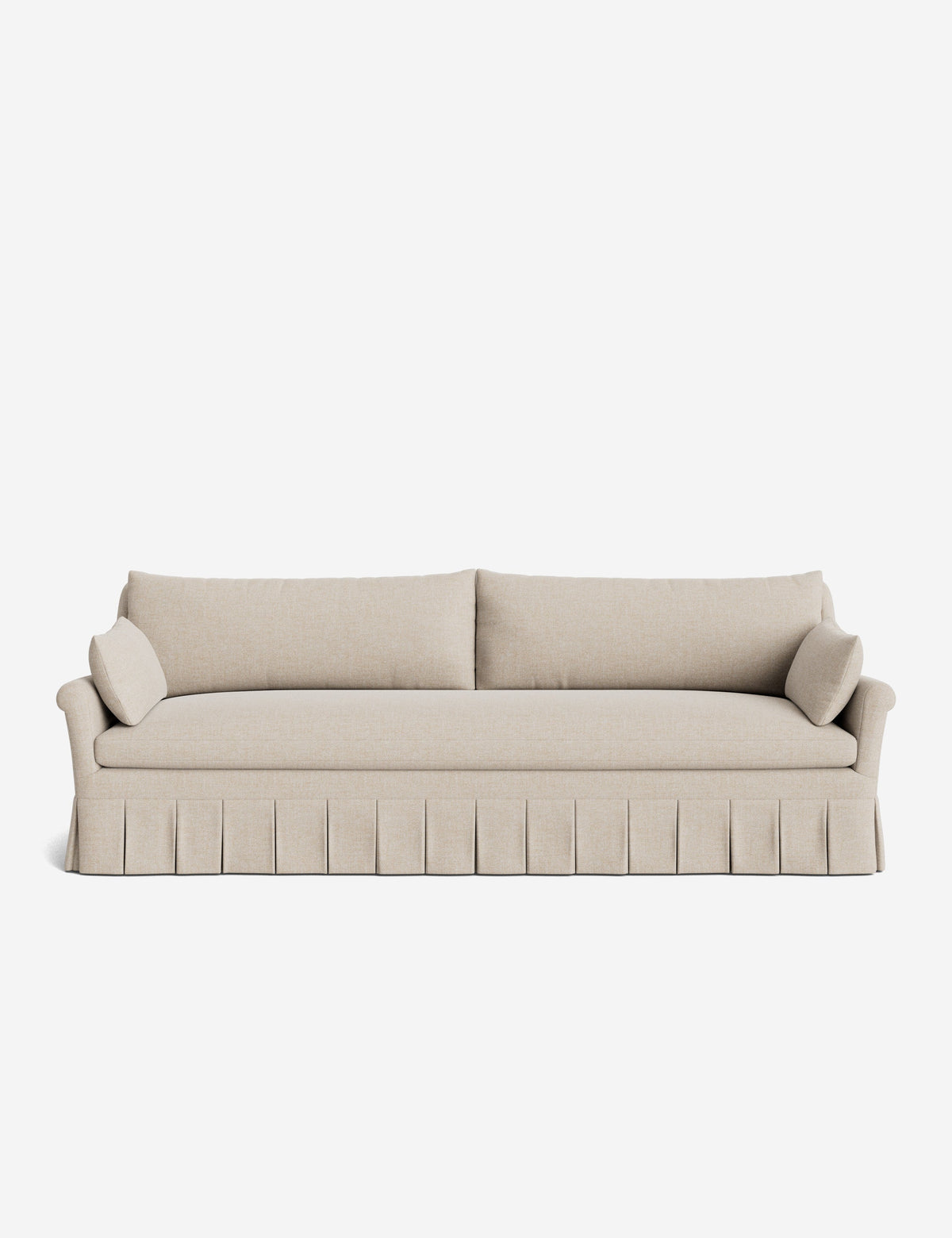 Portola Rolled Arm Pleated Sofa